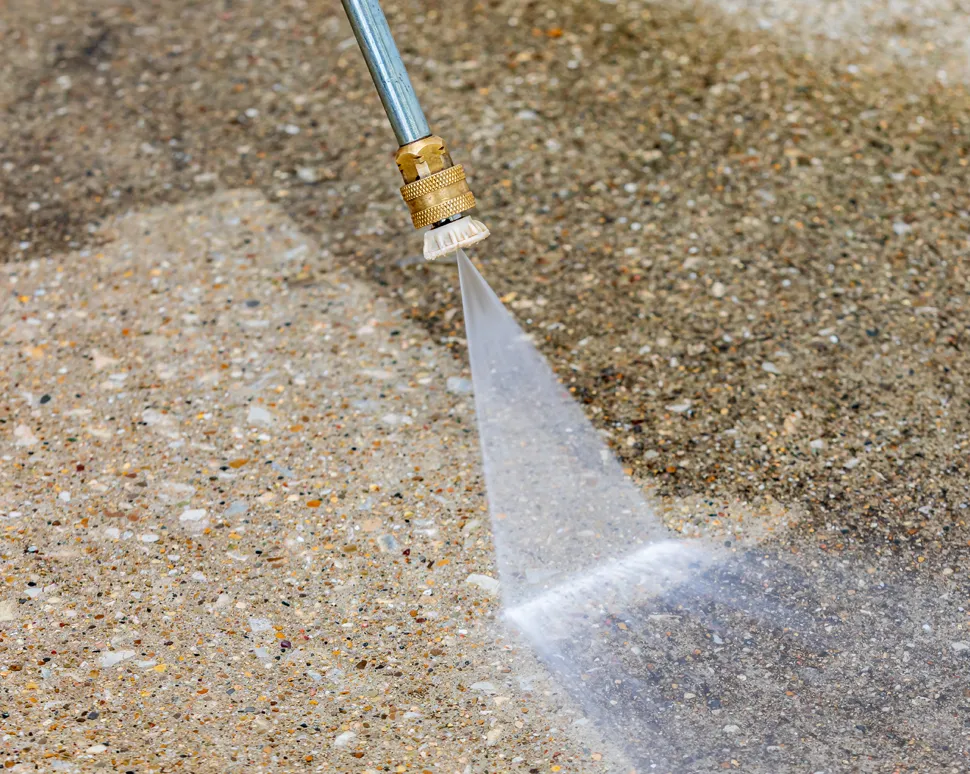pressure washing patio